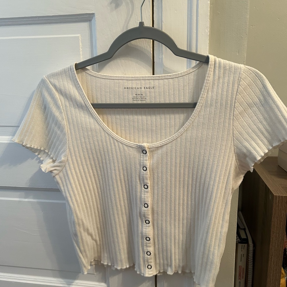 American Eagle Ribbed crop top